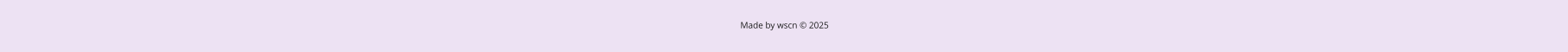 Made by wscn © 2025